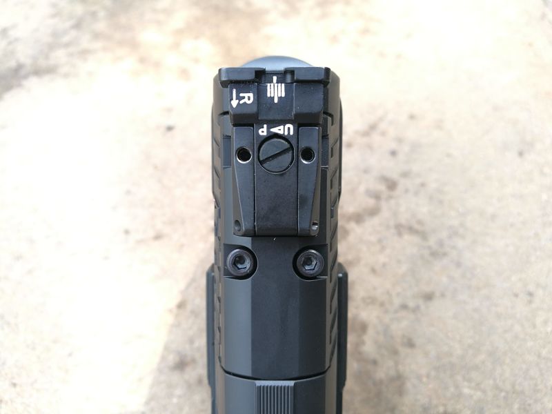 Walther Q4 SF Sistema de Puntería alza
